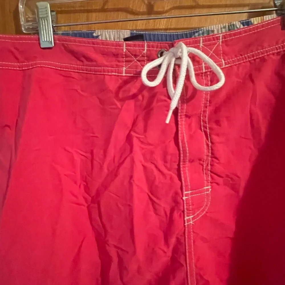 Polo Ralph Lauren Swim Trunks Mens XXL Pink Pony Mesh Cargo Shorts Vintage
